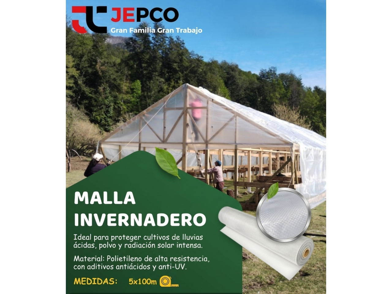 MALLA INVERNADERO